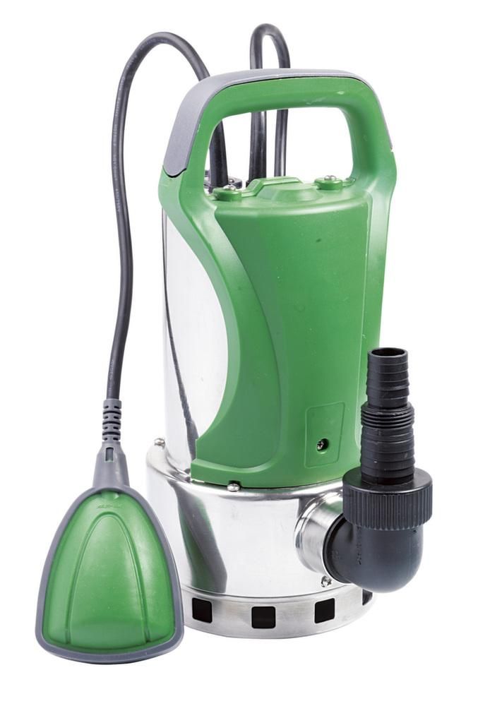 Pompe vide cave eaux chargées 1 100w en inox avec flotteur