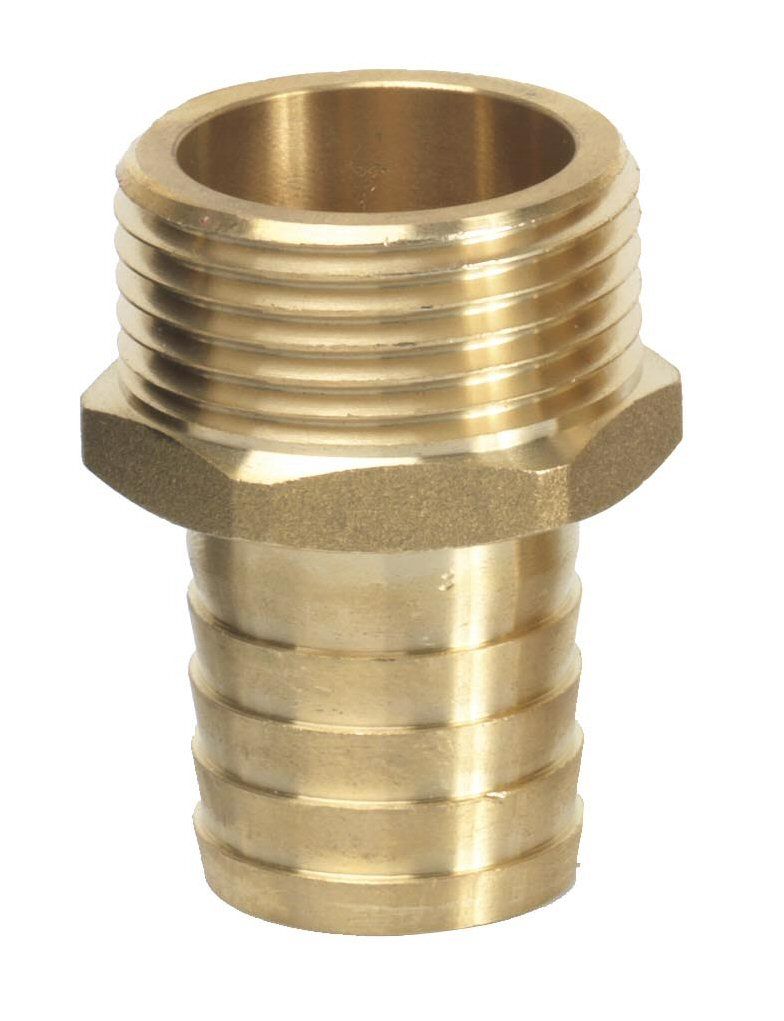 Raccord en laiton mâle cannelé droit 25 mm