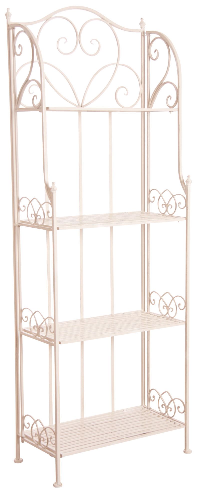 Etagère en métal laqué crème