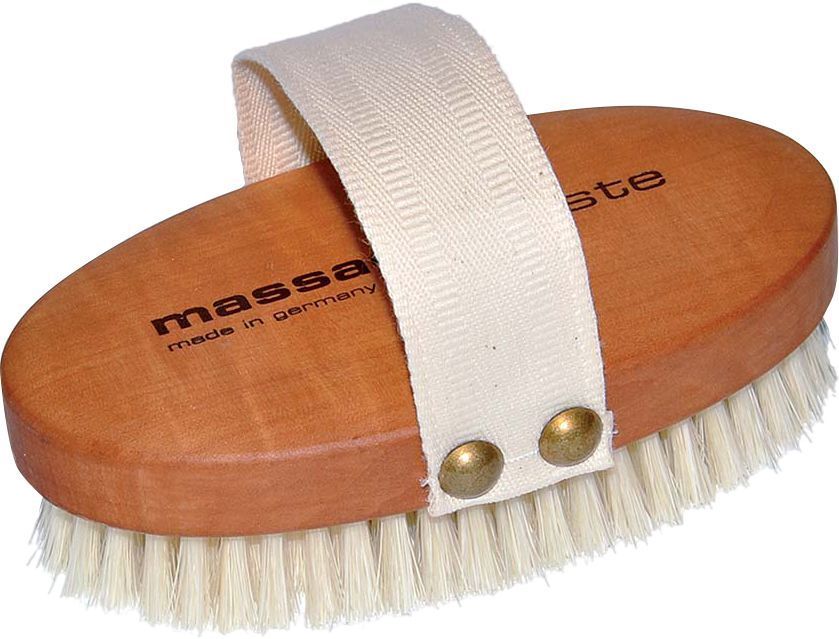 Brosse de massage dure en poirier