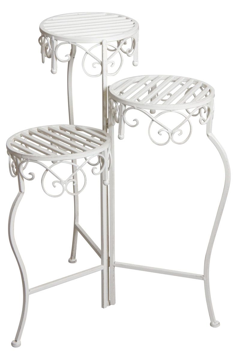 Triple sellette pliante en métal