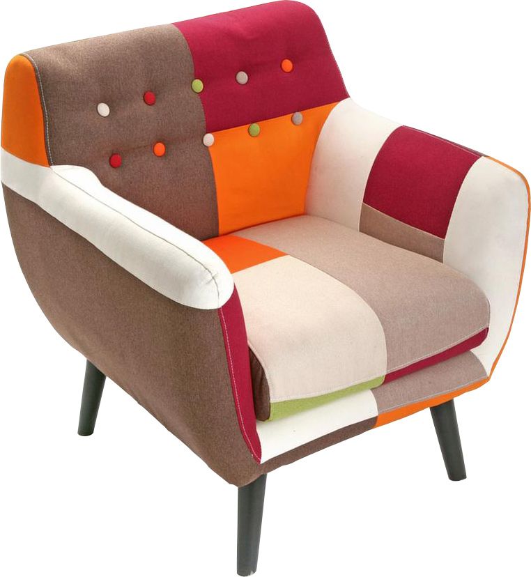 Fauteuil lounge Patchwork vitaminé