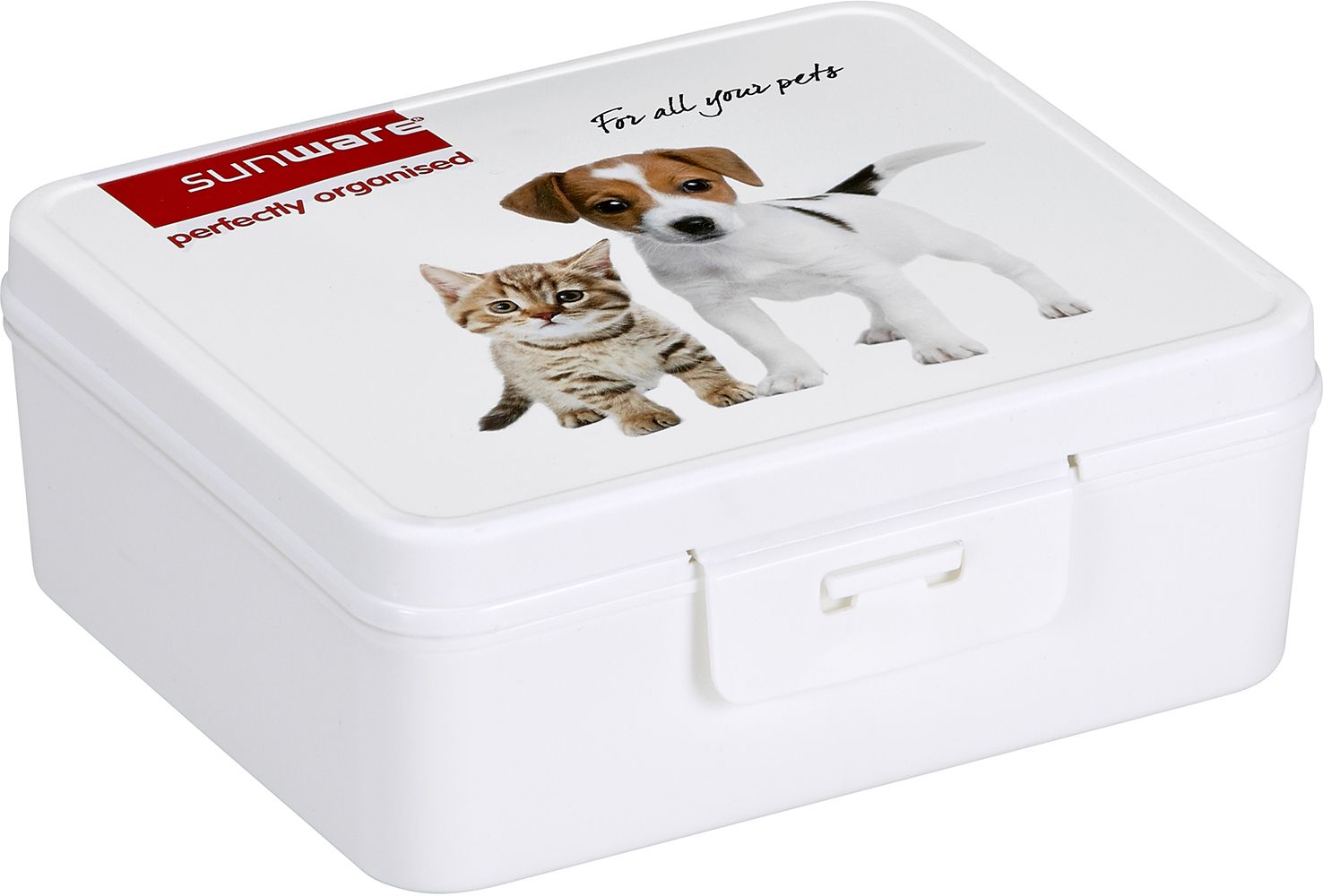 Boîte de rangement Q-line Boîte avec clip motif animaux