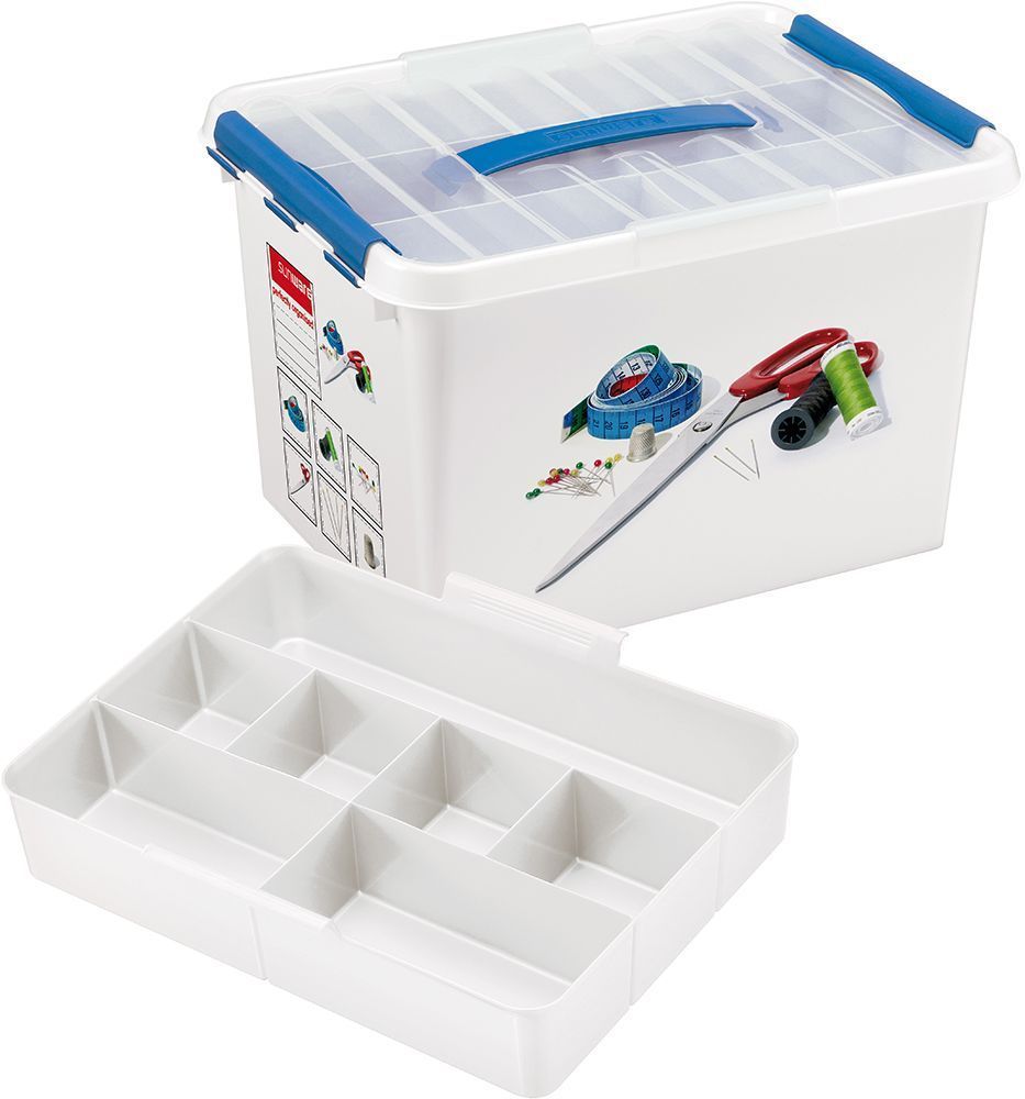 Boîte à couture Q-line avec insert compartimenté 22 litres
