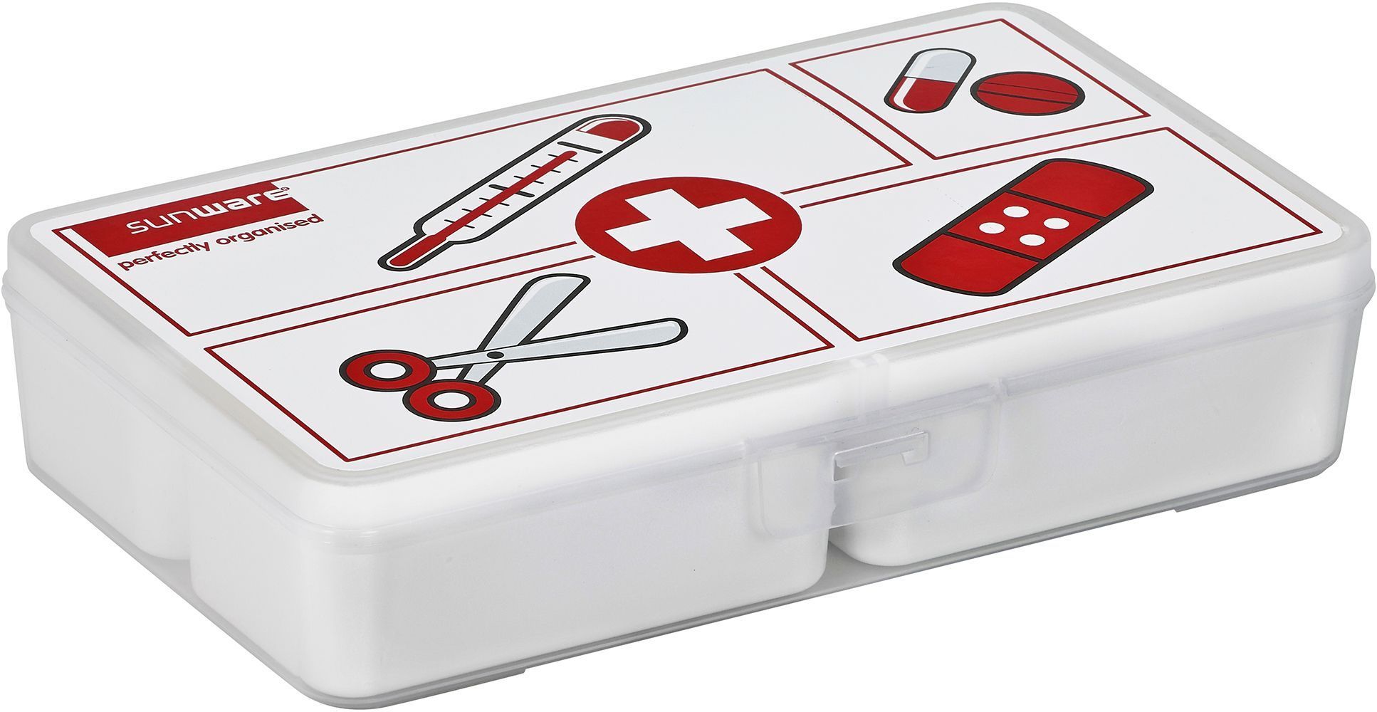 Boite à compartiments 1er Secours Q-line 4 litres