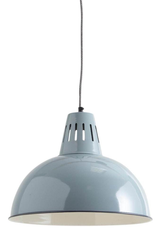 Lampe suspension vintage en métal laqué diamètre 38cm
