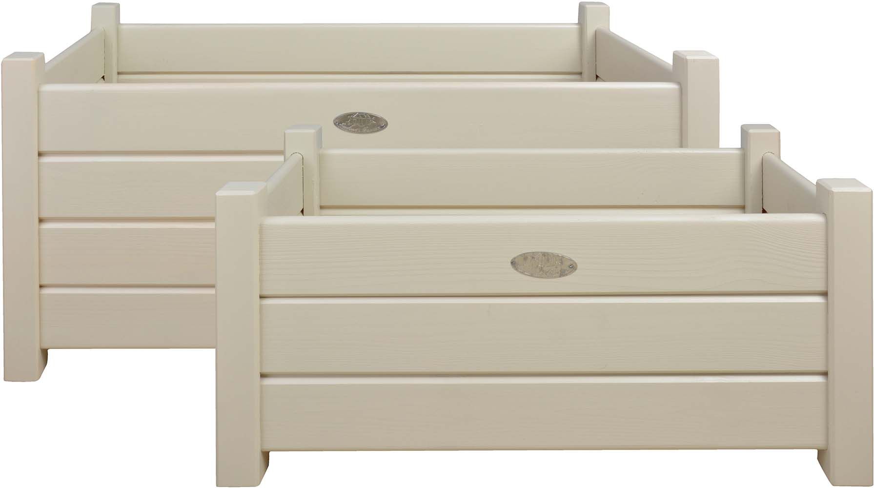 Bacs à fleurs rectangulaires (Lot de 2)