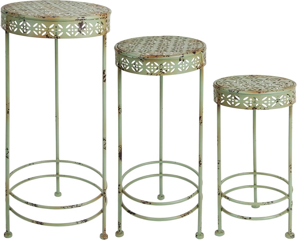 Tables à plantes rétro (Lot de 3)