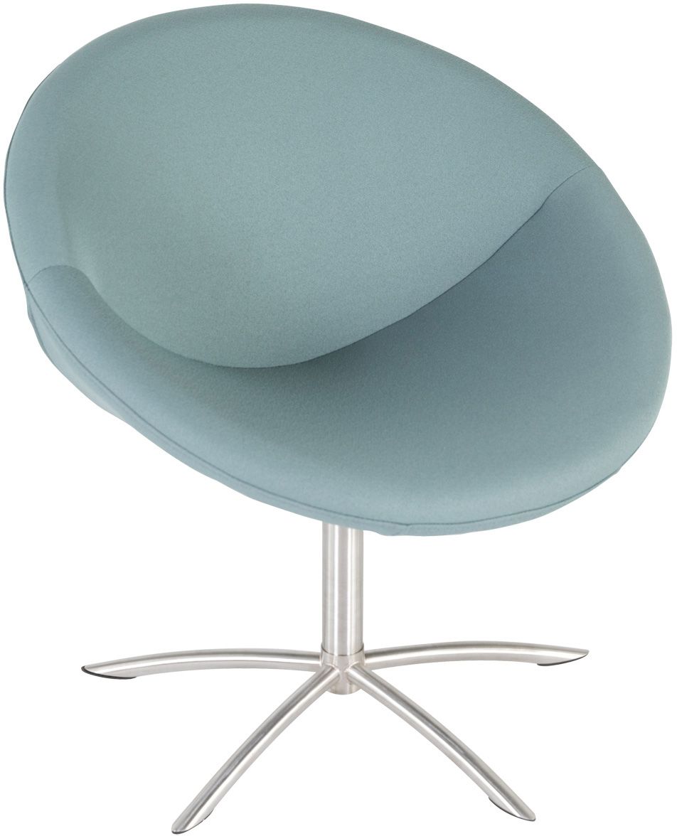 Fauteuil en tissu assise pivotante Bomb Bleu