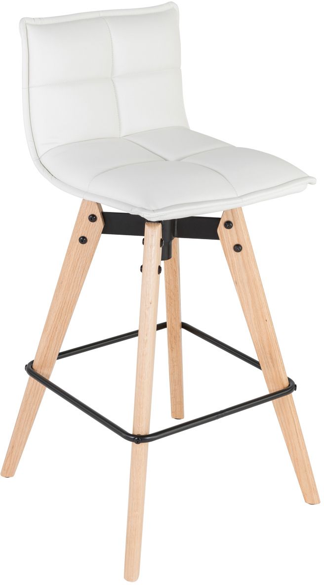 Tabouret de bar design avec pieds en chêne