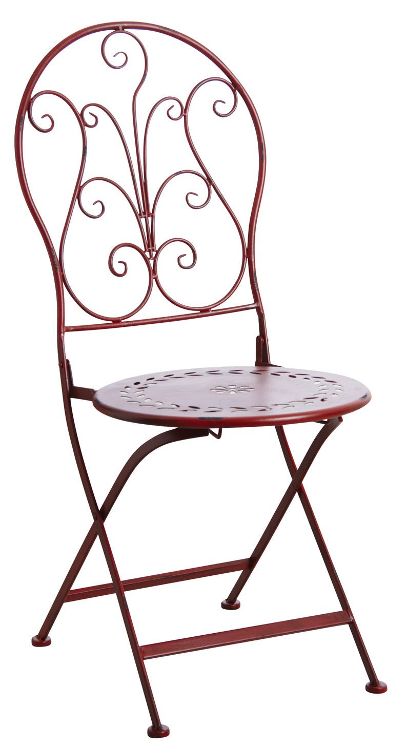 Chaise de terrasse pliante en métal