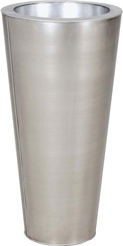 Vase rond en zinc titanium
