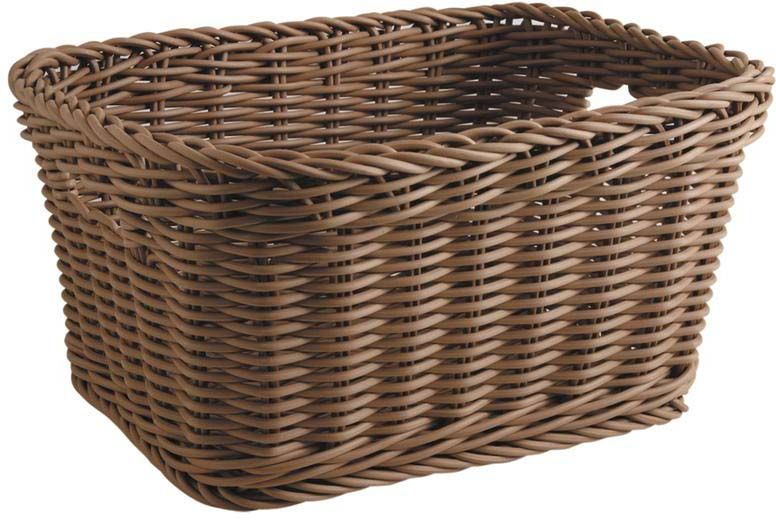 Corbeille de rangement en rotin synthétique
