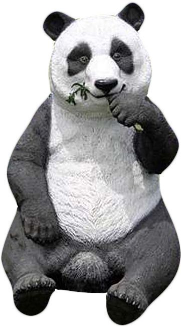 Panda en résine taille réelle