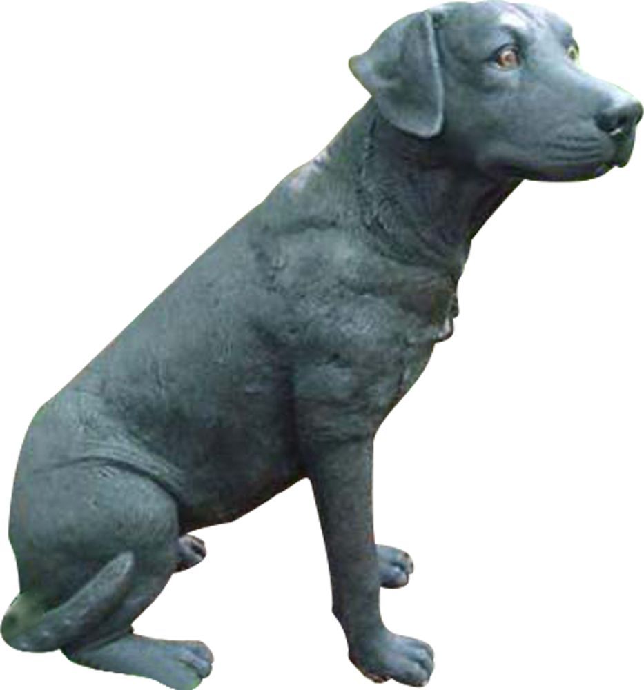 Labrador assis en résine 80 cm