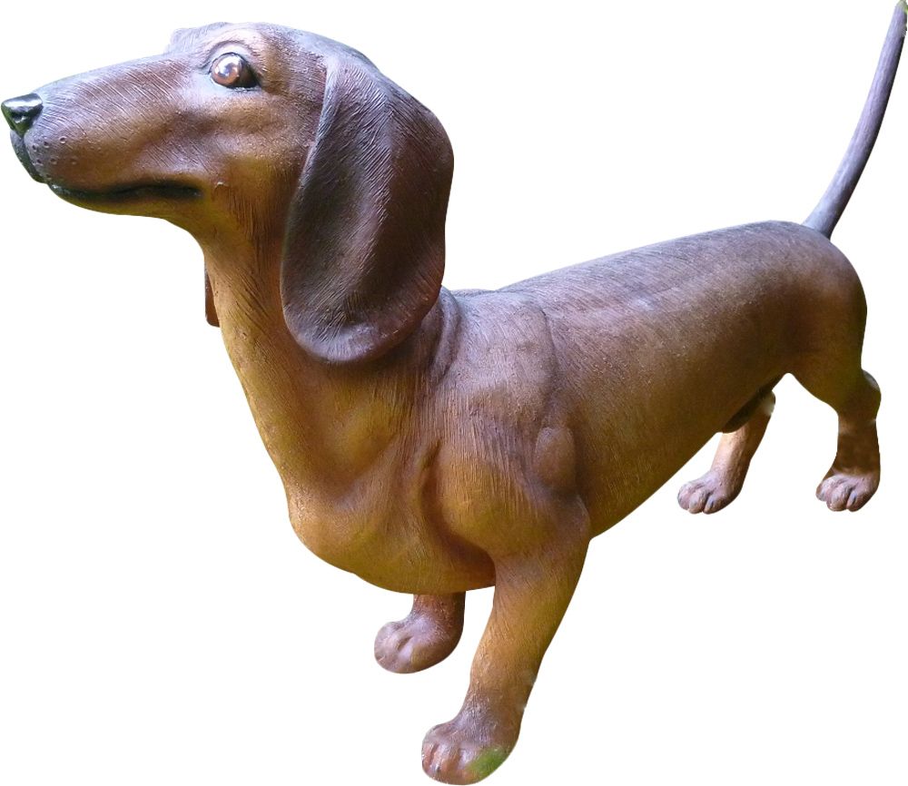 Teckel en résine 86 cm