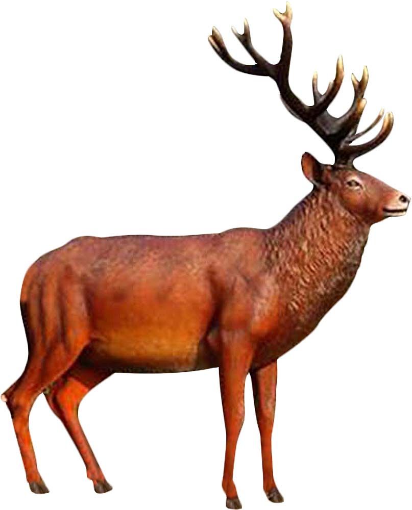 Cerf adulte patriarche en résine 116 cm