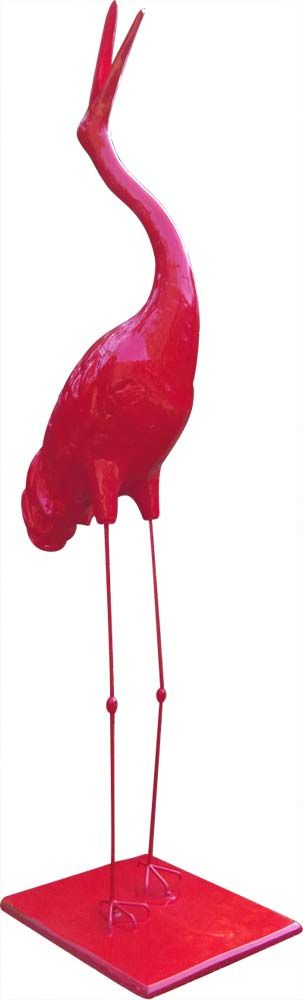 Grue de l'Himalaya design en résine 245 cm