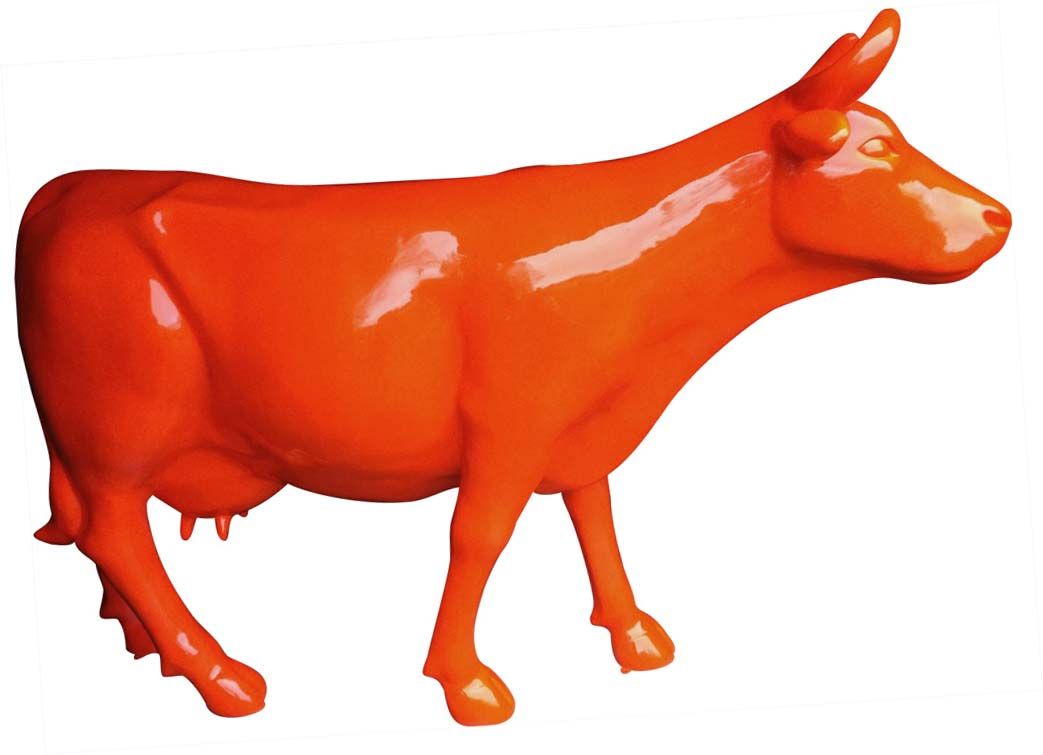 Vache colorée en résine 220 cm
