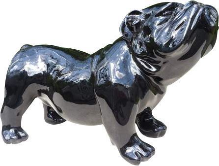 Bouldogue anglais coloré en résine