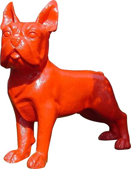 Bouldogue français XXL coloré en résine