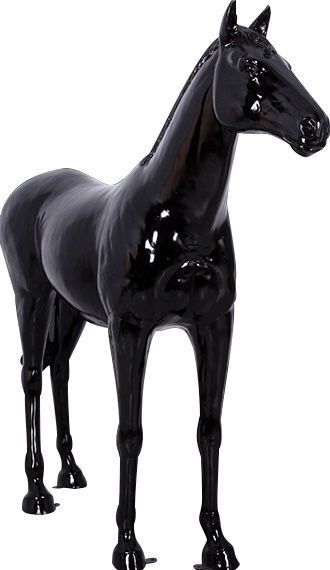 Cheval design élégant en résine