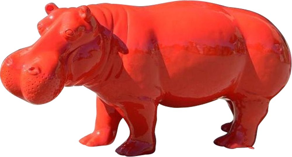 Hippopotame design en résine 173 cm
