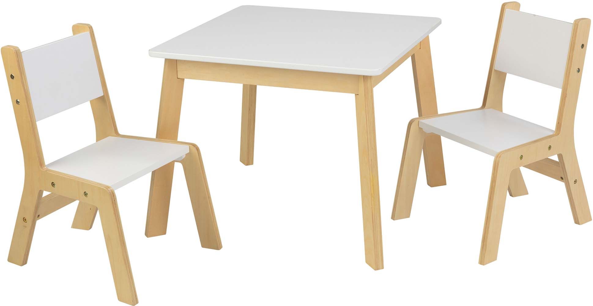 Ensemble table moderne + 2 chaises