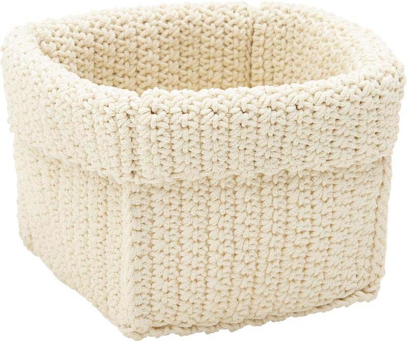 Corbeille tressage en polypropylène Carrée