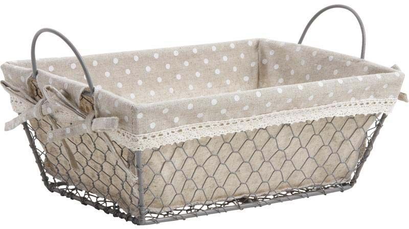 Manne en grillage et jute