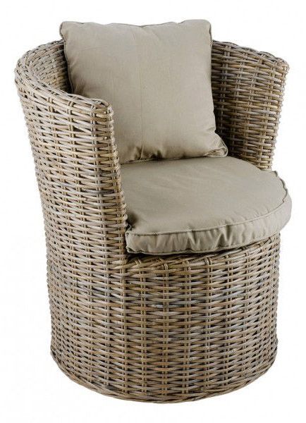 Fauteuil haut rond Kubu