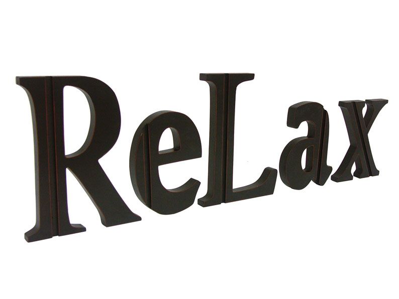 Décoration murale 5 lettres Relax