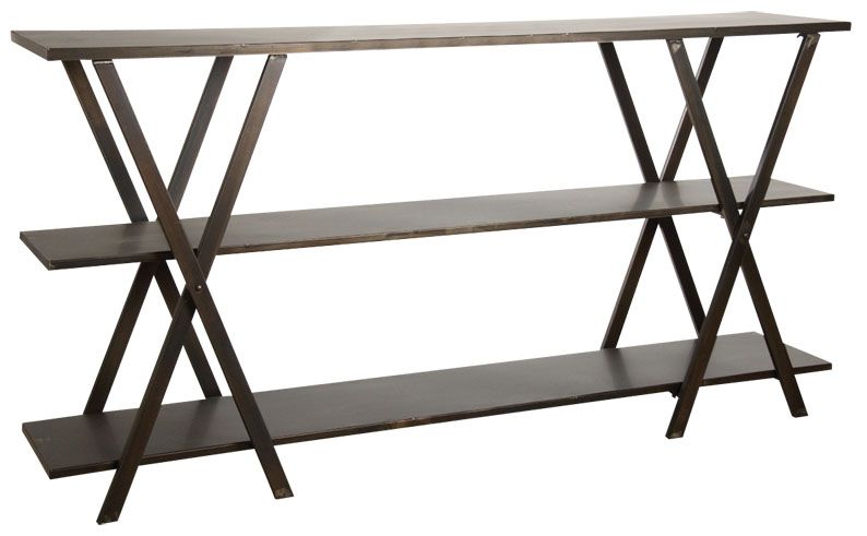 Etagère X en métal