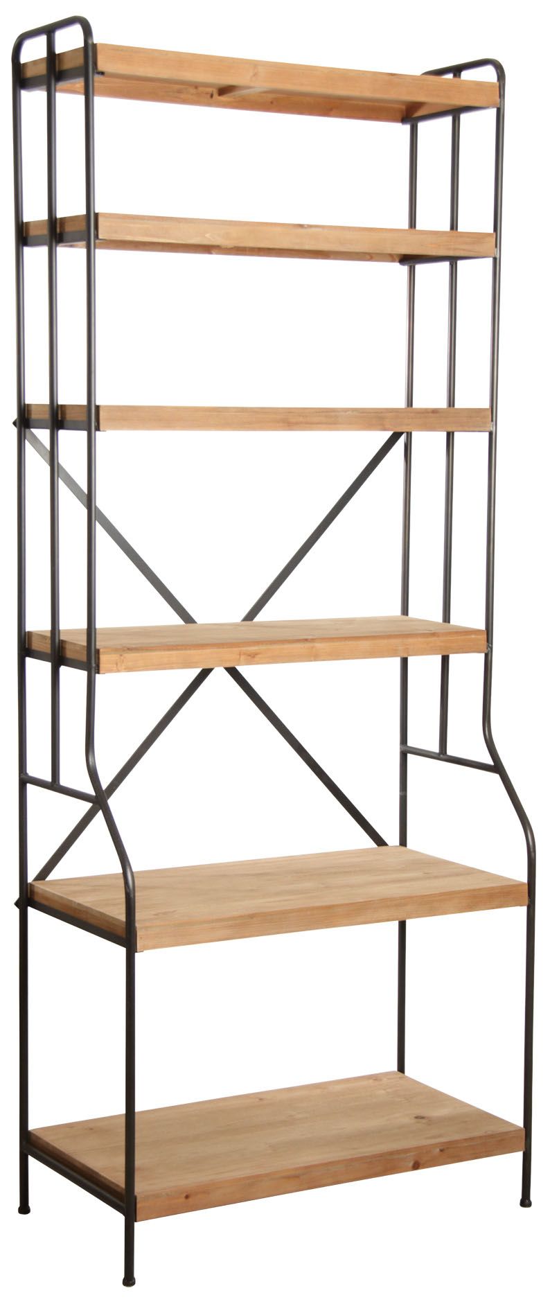 Etagère en bois et métal