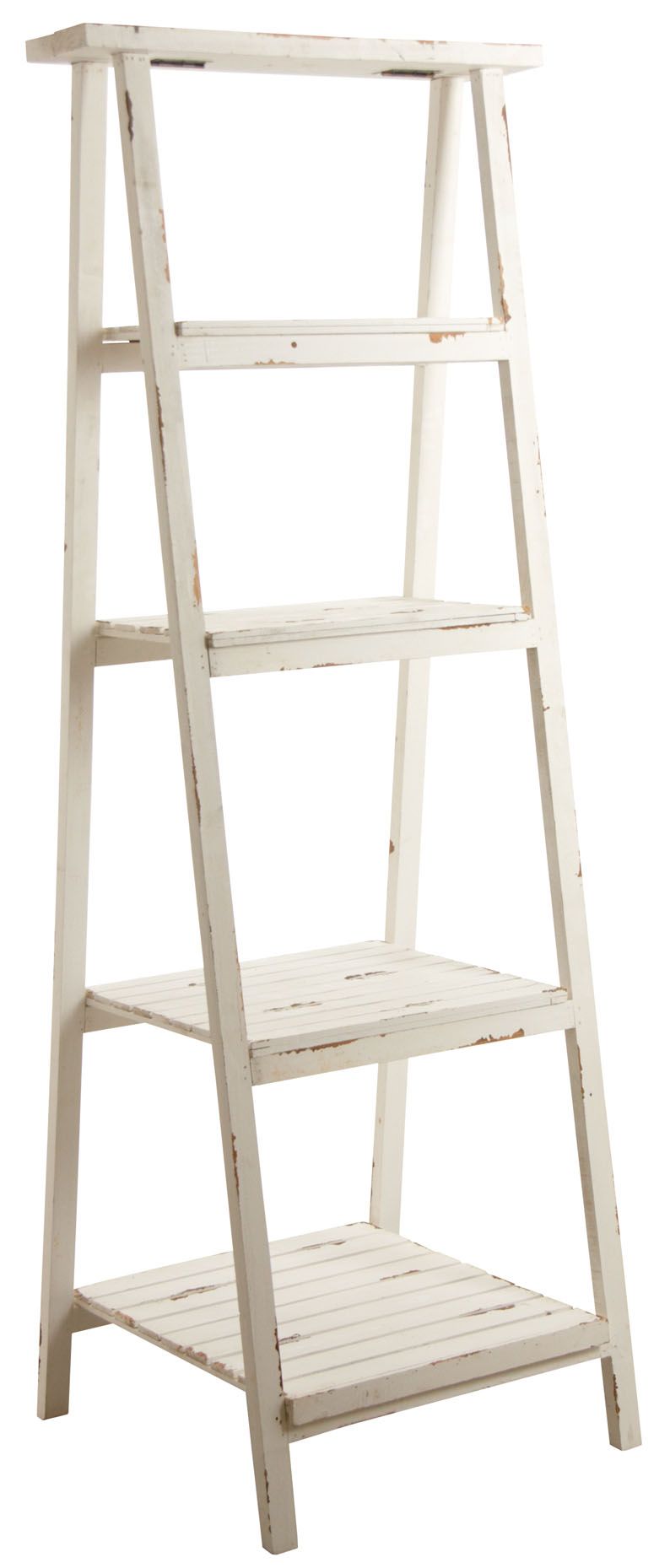 Etagère pliante en bois vieilli