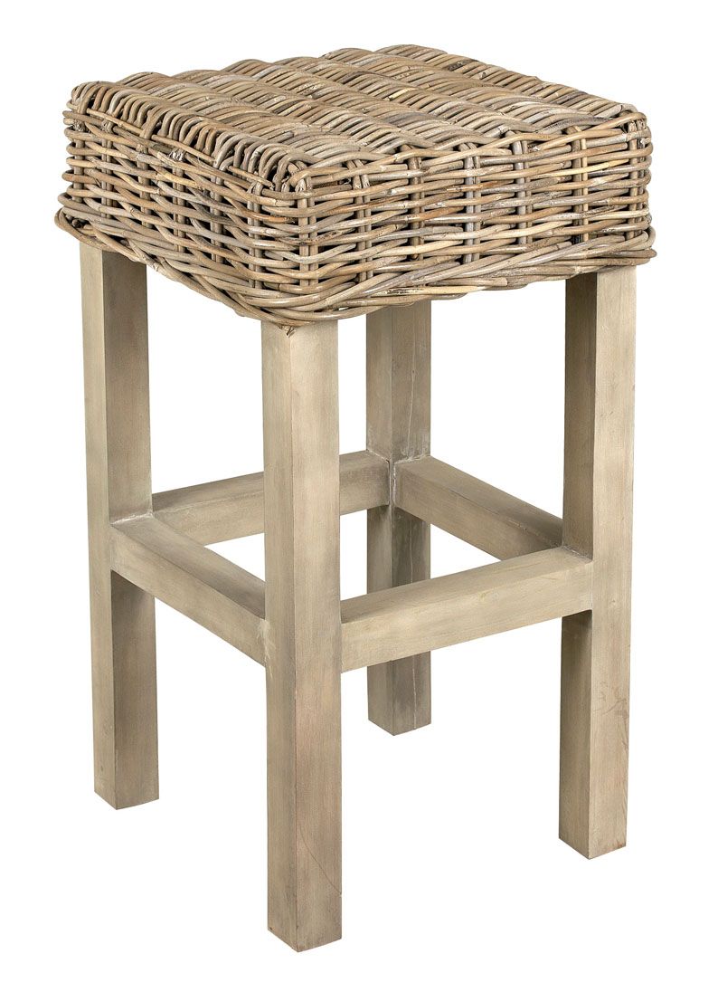 Sellette carrée en poelet gris Subang