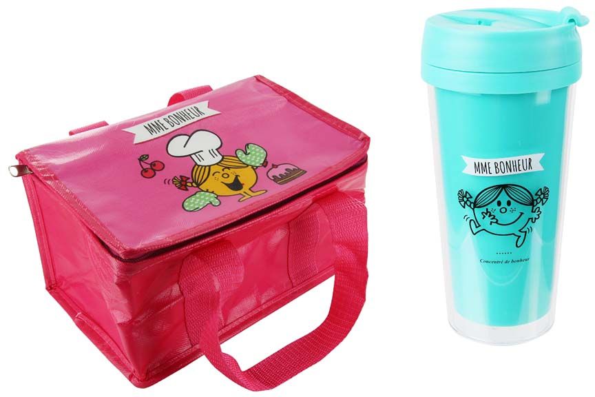 Mug et sac de transport Monsieur Madame Mme Bonheur