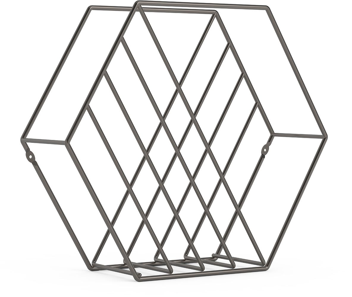 Rangement magazine structure hexagonale Zina