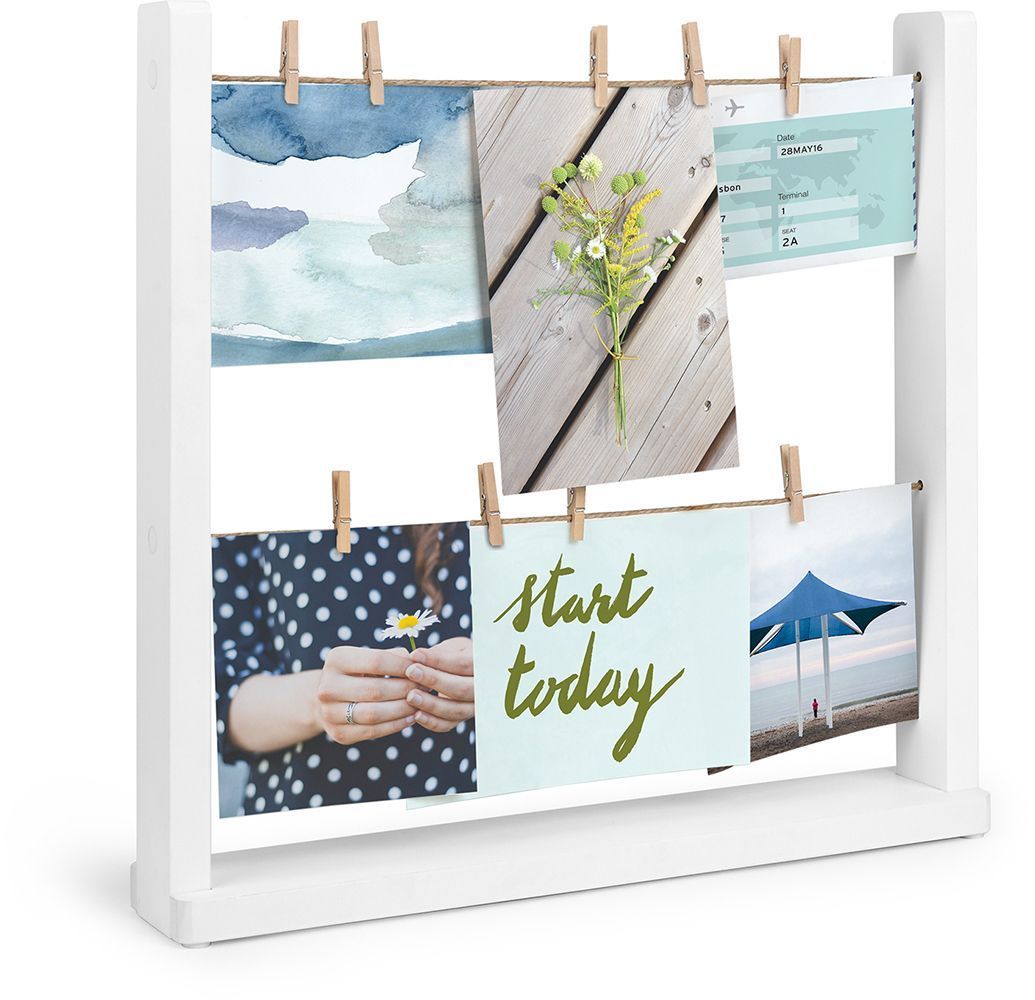 Porte photos mémos blanc Hangit