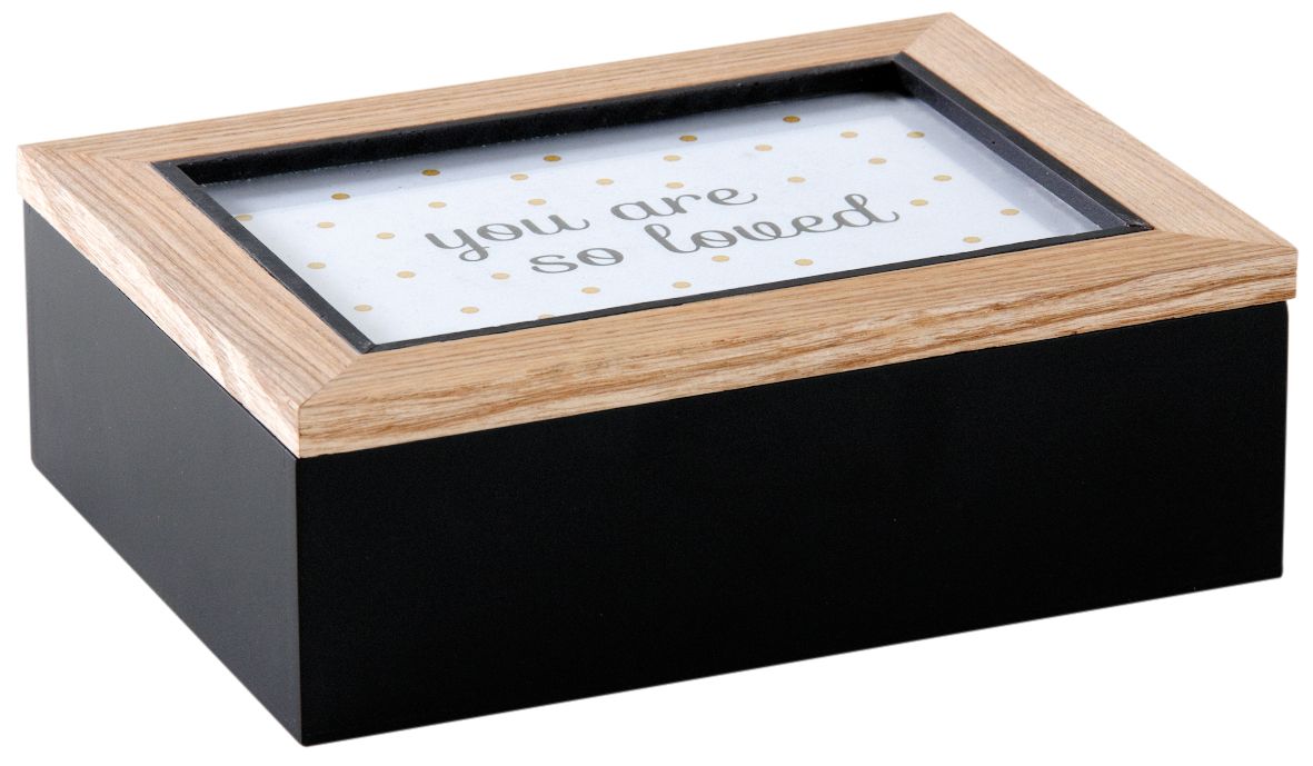 Boite à compartiment avec cadre photo sur le couvercle