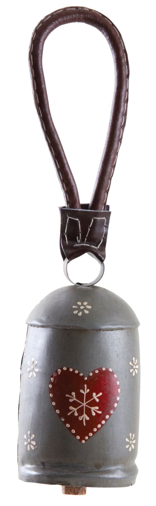 Cloche en métal avec coeur