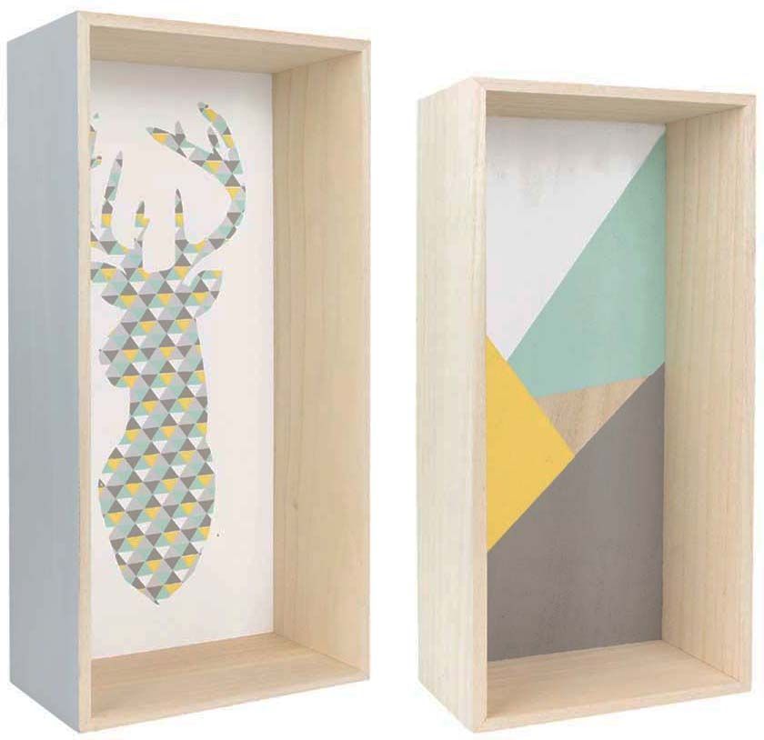 Etagère rectangulaire Scandinave (Lot de 2)