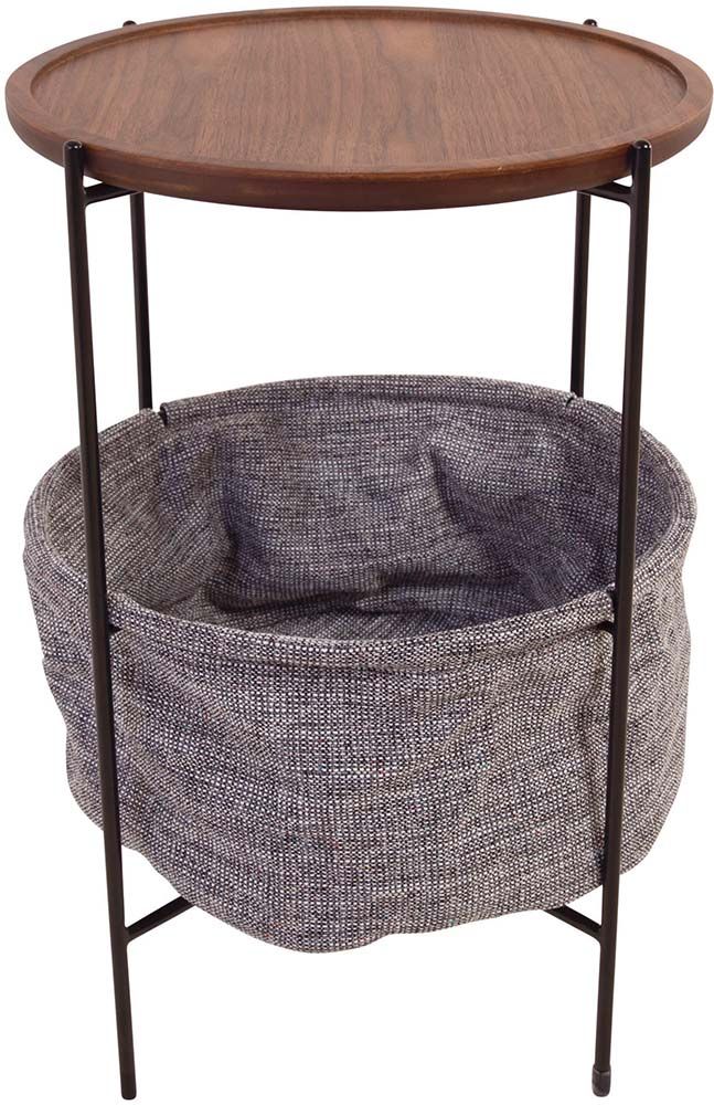 Bout de canapé en noyer Aboo