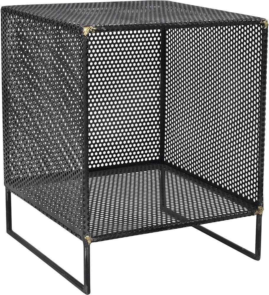 Cube de rangement en métal noir Loft 1 cube