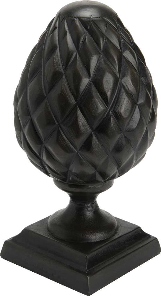 Pomme de pin noire en résine Grand modèle