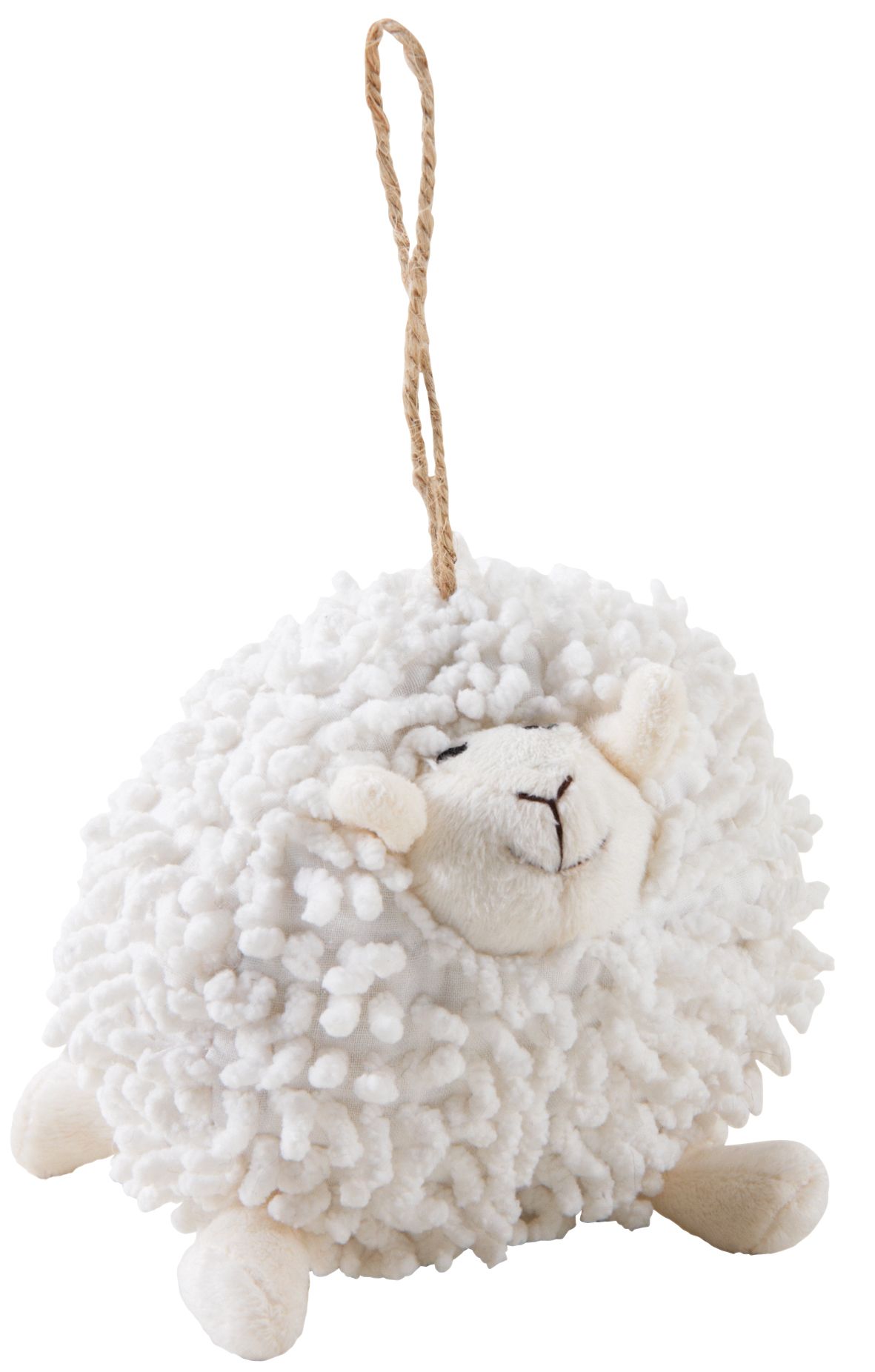 Mouton Shaggy à suspendre en coton blanc