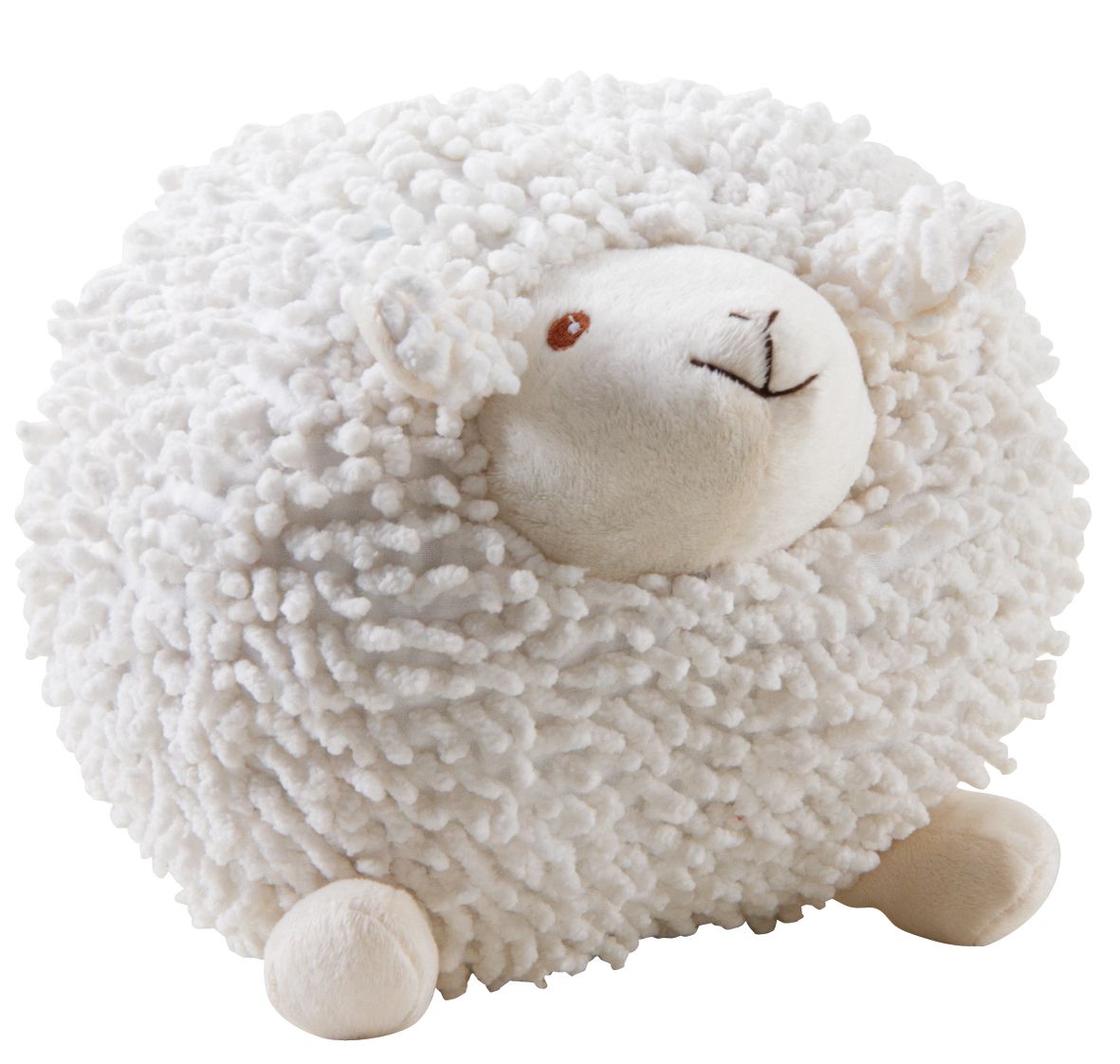Mouton en coton blanc Shaggy 20 cm