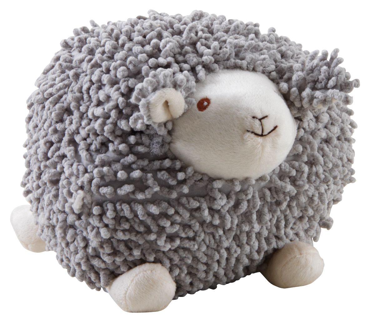 Mouton en coton gris Shaggy 20 cm