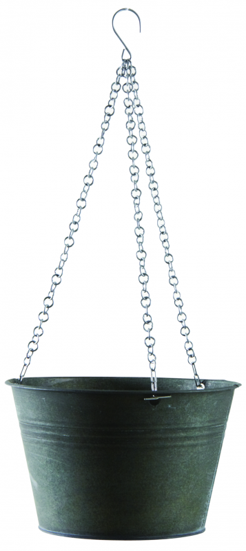 Jardinière suspendue en métal laqué mat