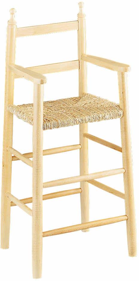 Chaise haute pour enfant en hêtre